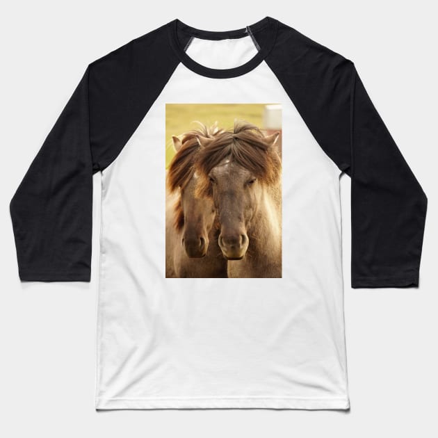 Sister horses Baseball T-Shirt by Sturmlechner